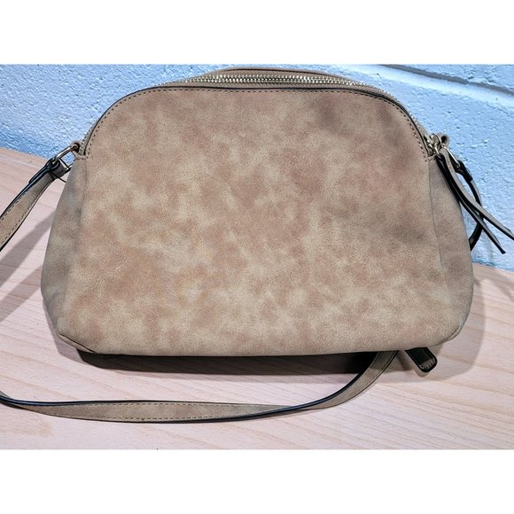 New Violet Ray Purse Tan Faux Leather Lasercut Crossbody Shoulder Bag - Picture 3 of 10